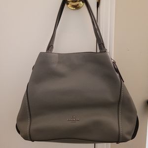 Authentic Grey coach handbag